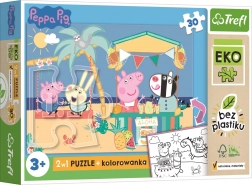 Dwustronne maxi puzzle PEPPA PIG 30 elementów EKO