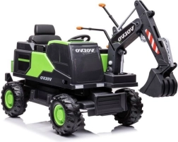 Elektryczna koparka dla dzieci Volvo zielona