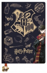 Harry Potter – liniowany notes A5 Navy & Gold
