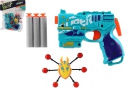 Pistolet piankowy z nabojami i kosmitą