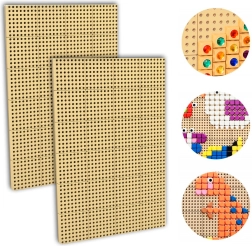 MASTERKIDZ kreatywna ścienna tablica STEM – zestaw 2 szt. + panel montażowy 120 × 80 cm