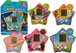 Kieszonkowa elektroniczna gra Tetris w kształcie gwiazdy – pomarańczowa