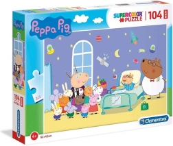 Puzzle Supercolor Maxi 104 Świnka Peppa