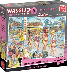 Puzzle WASGIJ Destiny 9 Super modelki 1000 elementów