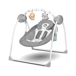 Dziecięcy bujaczek Ruben szary i turkusowy