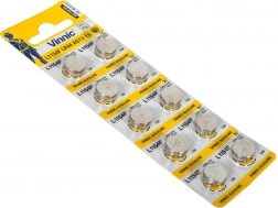 Alkaliczne baterie LR44 VINNIC 10 szt.