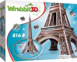 3D puzzle Wieża Eiffla 816 elementów WREBBIT
