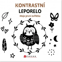 Kontrastowe leporelo Moje pierwsze zwierzątka 15,5 × 15 cm