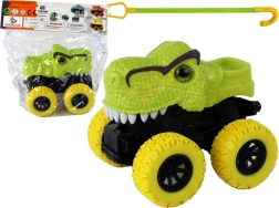 Dinozaur Monster Truck z zielonymi gumowymi kołami