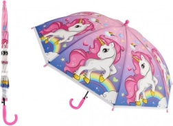Dziecięcy parasol z motywem jednorożca, automatyczny, 64 cm