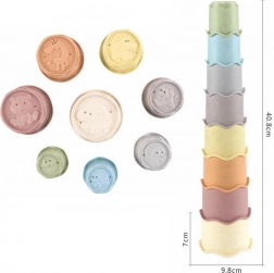 Kubeczki do układania dla dzieci, zestaw 8 szt.