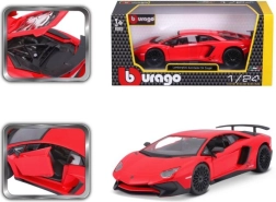 Bburago Lamborghini Aventador SV Coupe 1:24 czerwony