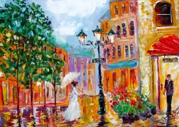 Puzzle Paryska romantyka 1000 elementów