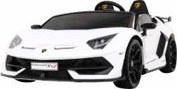 Lamborghini SVJ DRIFT pro 2 dzieci Biały + funkcja Drift + zdalne sterowanie + MP3 LED + wolny start