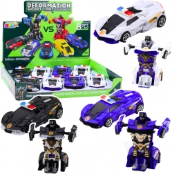 Auto robot 2w1 sportowy wóz policyjny