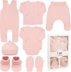 Zestaw wyprawkowy do szpitala New Baby I am różowy
