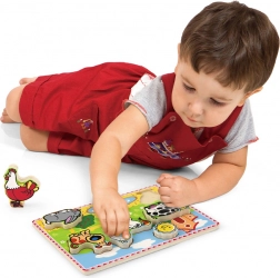 Studo Wood Układanka ze Zwierzętami na Farmie