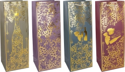 Torebka prezentowa na butelkę M 36 × 12,5 × 8,5 cm – całoroczna
