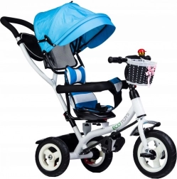 Trójkołowy rowerek z obrotową budką i wytrzymałymi gumowymi kołami ECOTOYS