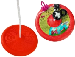 Okrągła huśtawka talerzowa dla dzieci – Czerwony