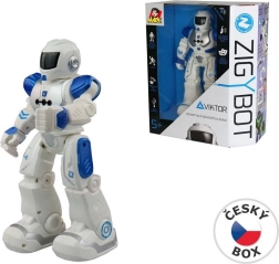 Robot Viktor 27 cm z 21 funkcjami w niebieskim kolorze
