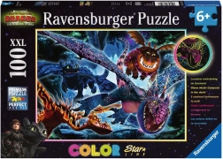 świecące puzzle Jak wytresować smoka 3 XXL 100 elementów – Ravensburger