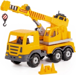 Polesie Auto Prestige żuraw 43 cm – plastikowy dźwig z wyciągarką