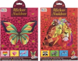 Puzzle naklejane według numerów A4