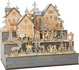 Small Foot drewniana lampa Zimowa Wioska