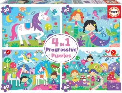 Puzzle magiczni przyjaciele 4w1