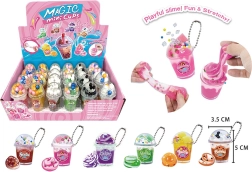 Breloczek z mini slime w kubeczku