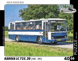 Puzzle Retro Auta – autobus Karosa LC 735.20, 40 elementów