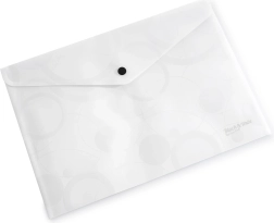 Kopertówka z zatrzaskiem A4 czarno-biała