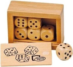 Drewniane kostki do gry w pudełku - GOKI