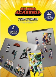 Techniczne naklejki My Hero Academia – zestaw 5 arkuszy