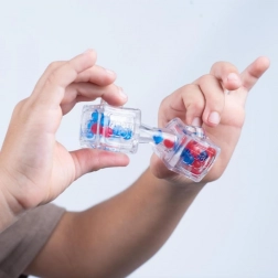 Fidget Blox Sound kostka relaksacyjna – niebieska i czerwona