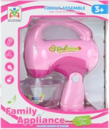 Dziecięcy plastikowy mikser na baterie ze światłem i dźwiękiem