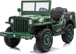 Elektryczny samochód dla dzieci Jeep Willys, 3‑miejscowy, z pilotem 12 V