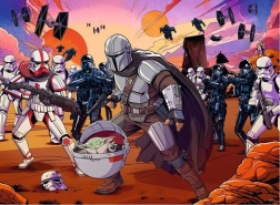 Ravensburger puzzle Star Wars: The Mandalorian – pojedynek, 300 elementów