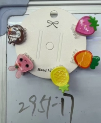 Spinki do włosów z owocowymi motywami, zestaw 5 szt.