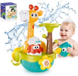 Woopie Baby zabawka do kąpieli żyrafa z przyssawkami i lejkiem
