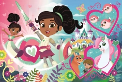 Podłogowe maxi puzzle NELLA, księżniczka rycerzy 24 elementy