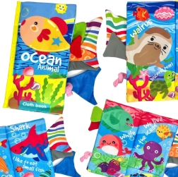 Woopie Baby materiałowa szeleszcząca książeczka z ogonkami morskich zwierząt