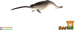 Realistyczna plastikowa figurka narwala 20 cm