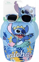Dziecięca czapka z daszkiem z okularami Stitch