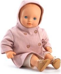 Różowy płaszczyk dla lalki Djeco