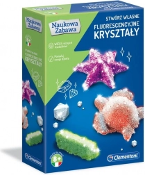 Naukowy zestaw fluorescencyjne kryształy