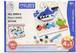 Puzzle składanka – zwierzęta morskie, 98 elementów