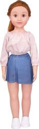 Chodząca lalka 70 cm z mrugającymi oczami – Chodząca lalka w szortach 70 cm