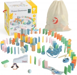 Drewniane domino Ocean od Classic World - 100 elementów